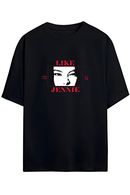Grafftee Clothing Blackpink Jennie Baskılı Unisex Pamuklu Tişört