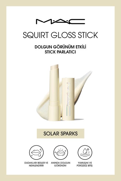 M·A·C Squirt Gloss Stick Dolgun Görünüm Etkili Stick Parlatıcı - Solar Sparks