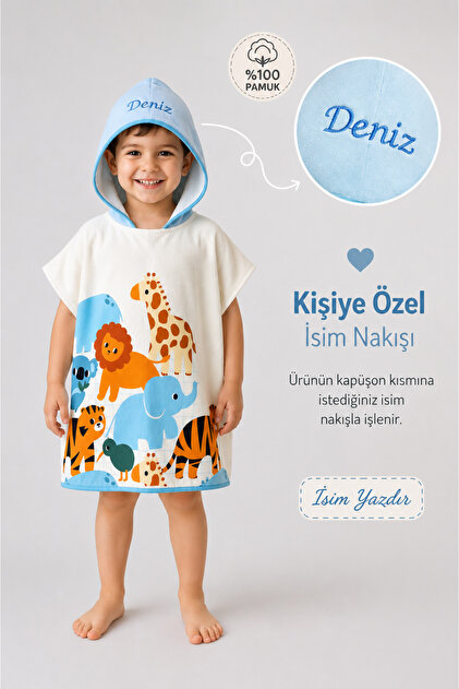 minilee children's happiness Safari Dostları - İsimli Çocuk