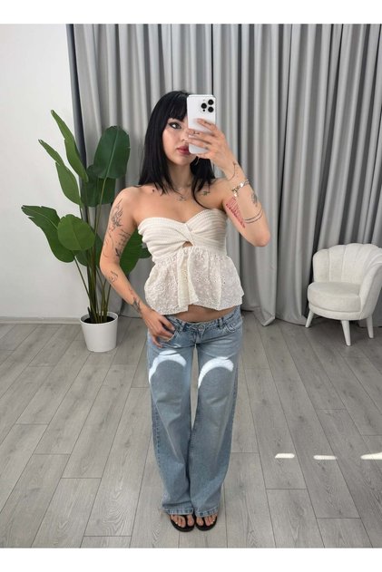 Virelle Bluz Beyaz