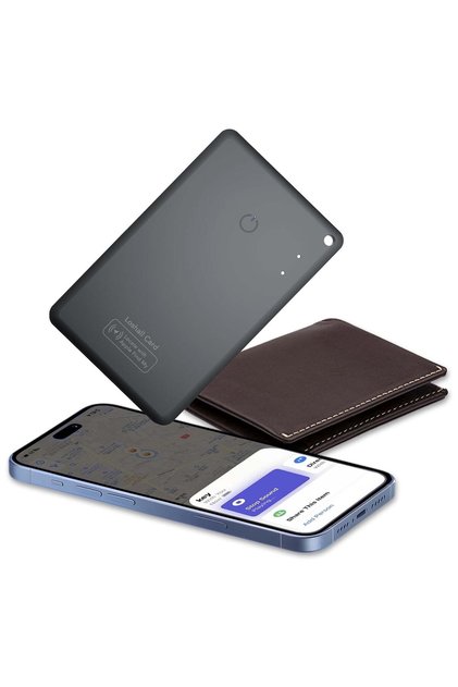 Loshall Wallet Tracker Card 1Pack, Bluetooth Tracker with Apple Find My (iOS Only), Rechargeable Thin Smart Card
