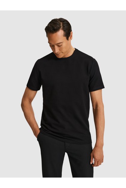 Black Regular Fit Basic T-Shirt 50328348-Vr046