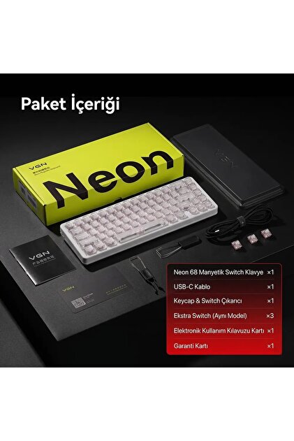 VGN Neon 68HE SC PLUS Super Competitive 8K Manyetik E-Spor