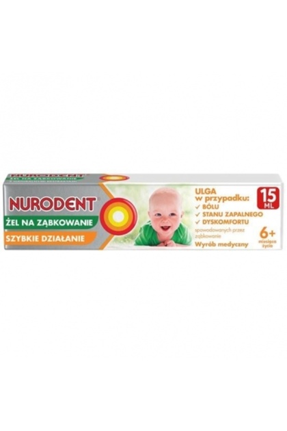 Gel de dentiție Nurodent pentru copii mici, Reckitt Benckiser, 15 ml