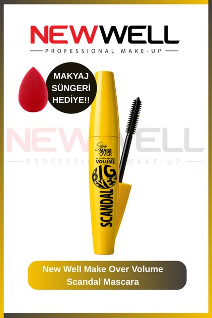 Makeover Volume Scandal Mascara & Makyaj Süngeri Hediye