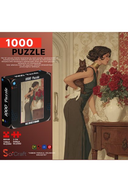 1000 Parça Puzzle Rose Sokağı 14 Numara #6505