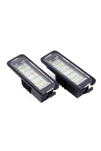 Комплект от 2 LED лампи за регистрационен номер (горна и долна) за Volkswagen, Skoda, Seat, код H02008