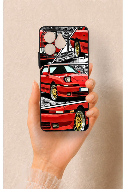 Omix X6 Compatible Red Supra Patterned Silicone Case
