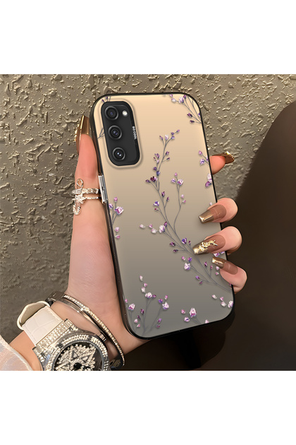 Samsung Galaxy S20 FE 4G/5G Uyumlu Güzel Çiçek Baskılı, Sade ve Şık, Şok Emici Silikon Kılıf
