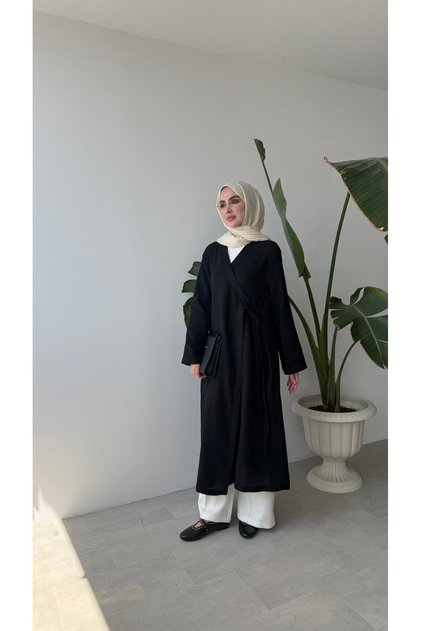 Double Collar Muslin Kimono