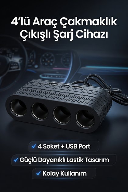 Akıllı Isı Kontrollü Araç Power Inverter Güvenli Güç Dönüştürücü
