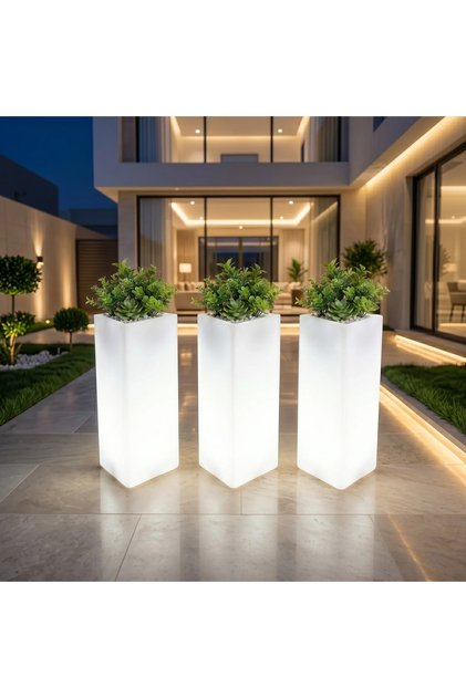 طقم 3 احواض مثلث طولي كبير إضاءة LED