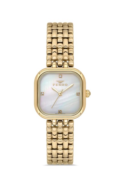 Yellow Steel Cord Women Wrist Watch Fl40178A-B 3 Atm Water Resistant 2 Years Warranty Gift Boxed