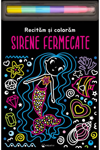 Sirene fermecate – Recităm și colorăm