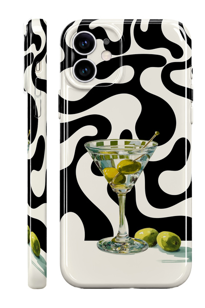 iPhone 11 Martini Protect Slim Glossy Full Covering Print Phone Case with Camera Protection