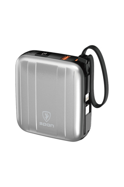 22.5W 10,000 Mah Mobile Power Charger (Integrated Cables)