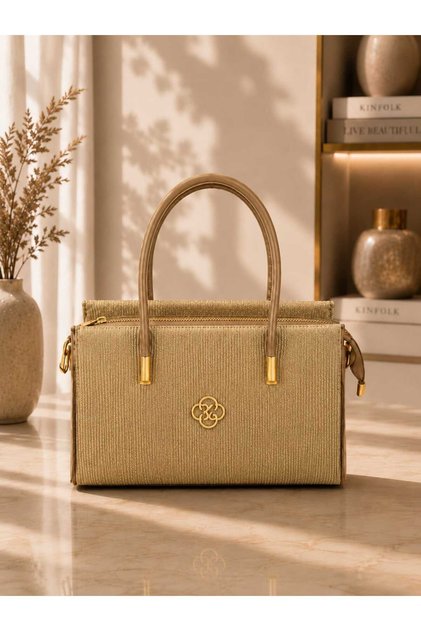 Women's Glittery Hand and Shoulder Bag with Adjustable Strap and Gold Detail, Evening Dress and Daily Shoulder Bag