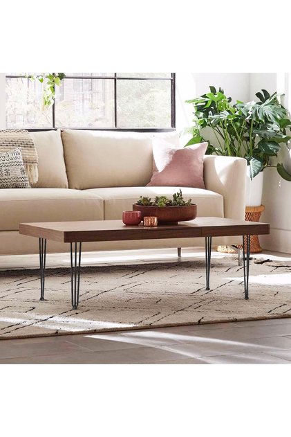 Industrial Metal Table Legs 20inches Height, Modern Design, Matt Black, Load 1000 kg, Rubber Feet, Perfect for Dining Table, Desk, Coffee Table, DIY – Set of 4