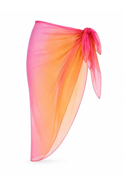 Tulle Pareo - Flexible Silk Tulle Beach Pareo - with Tie 150X80 cm