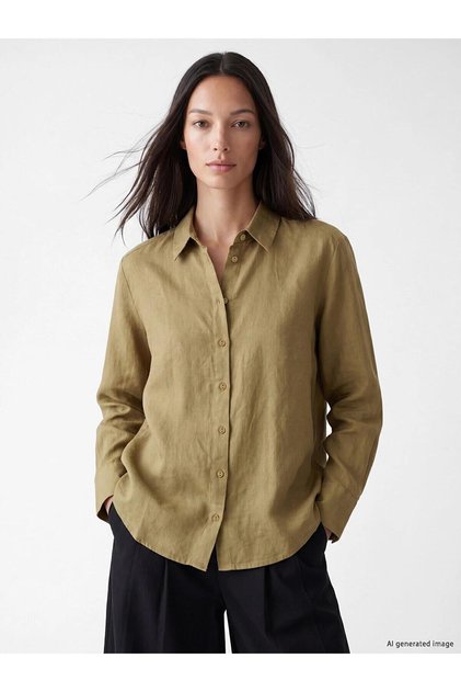 Women's 100% Linen Shirt (S6)