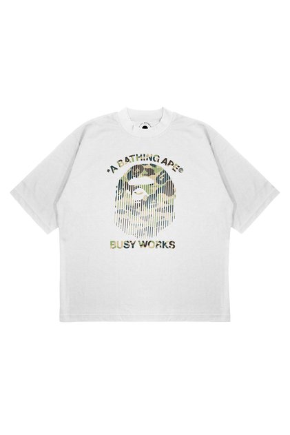 Unisex Oversize Bathing Busy Works Shattered Printed Boxy Fit Thick Fabric (240Gsm) T-Shirt