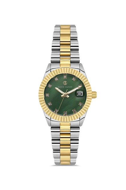 Women's Wristwatch Green Dial Yellow and White Case Dg-8828La-D10
