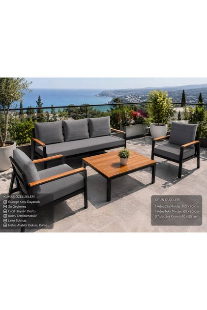 Balkon Mobilyası , Bahçe Mobilyası, 3-1-1 takıma uygun, Minder Kılıfı , Koruyucu Kılıf ,OUTDOOR KUMAŞ