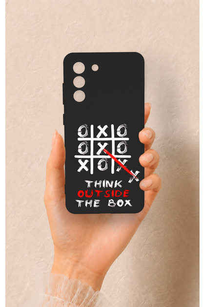 Samsung-S21Fe Compatible Out Side the Box Patterned Silicone Case