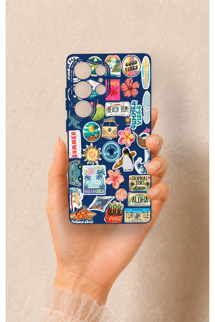 Samsung S25 Ultra Compatible Summer Vibes Patterned Silicone Case