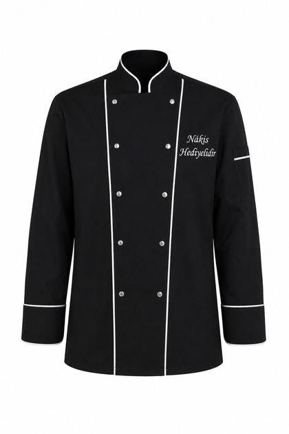 Chef Ceketi – Aşçı Üniforması, Aşçı Gömleği, Aşçı Forması, Mutfak Önlüğü, Şef Ceketi, İsim Nakış Hediyeli