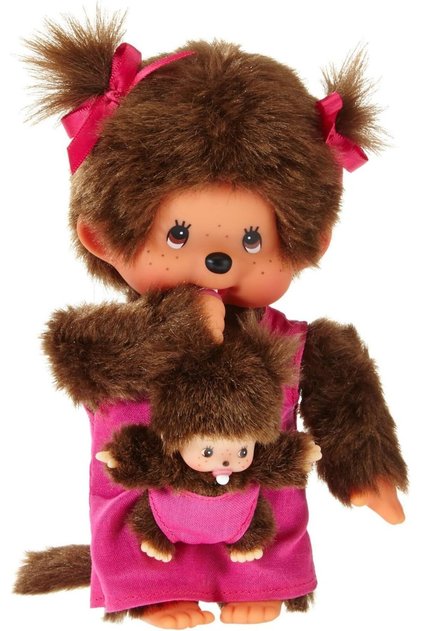 Monchhichi Mother & Baby Plush, 20cm