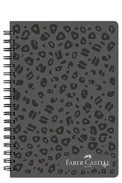 FC Leo Copertă din carton rigid Agendă cu spirală și carouri 17x24 cm 100 pagini