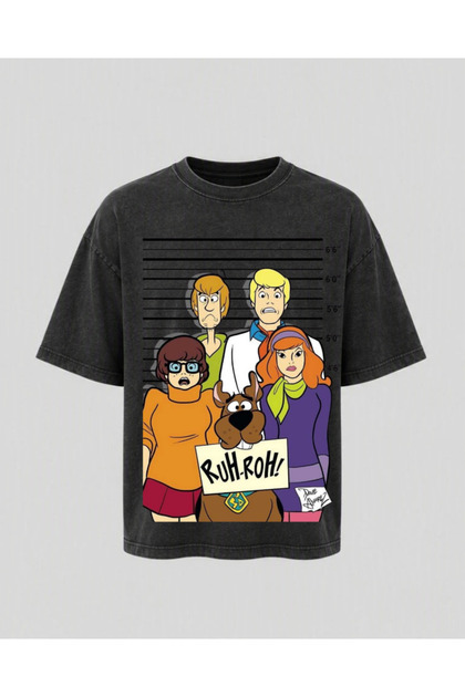 Scoopy Printed Washable Relaxed Fit Unisex T-Shirt