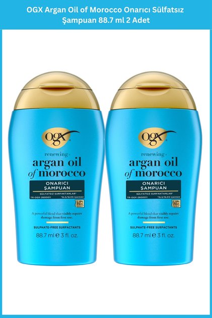 Argan Oil of Morocco Onarıcı Sülfatsız Şampuan 88.7 ml 2 Adet