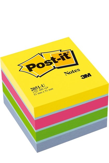 Notite adezive nuante ultra minicub Post-It 51 mm x 51 mm 400file/cub