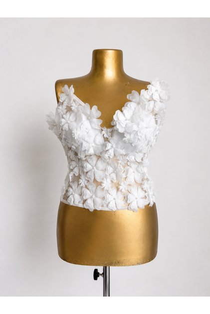 Corset MDY floral alb