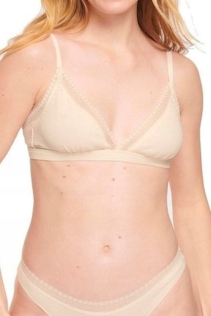 Sutien, Braletă GO cu nervuri, mărimea H, ivory, M