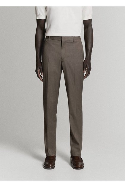 Süper slim fit streç kumaştan kumaş pantolon