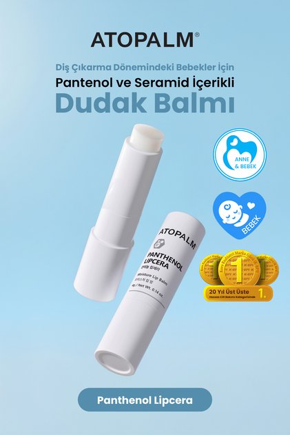Moisturizing and Comforting Lip Care Balm for Babies during Teething Period Panthenol Lipcera