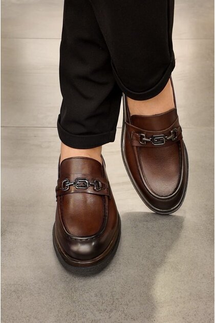 4832 Loafer Genuine Leather Men's Shoes