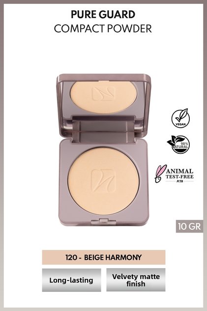 Pureguard Compact Powder 120 Beige Harmony Natural Matte Finish Compact Powder
