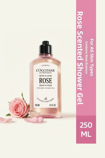 Rose Perfumed Shower Gel, with Rose Extract, 250 ml