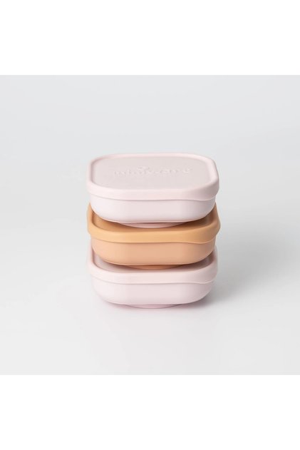 Set 3 boluri pentru hrana bebelusi Snack Bowl, 100% din materiale naturale biodegradabile,