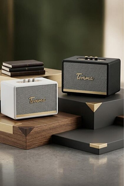 Torima Bluetooth Hoparlör Nostaljik Kablosuz Speaker D35 Siyah