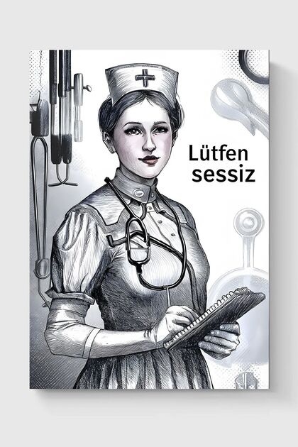 Luna Marissa Sessiz Hemşire Poster Çerçevesiz Duvar Posteri