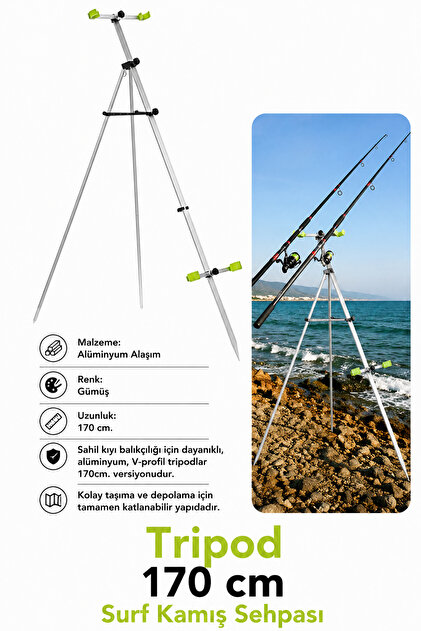 POWEREX Tripod 170 Cm Surf Kamış Sehpası - Fiyatı, Yorumları