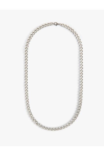 Thick Chain Detailed Necklace