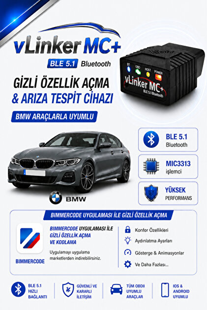 Vgate VLİNKER MC+ FORD BMW RENO OPEL GİZLİ ÖZELLİK AÇMA VE ARIZA