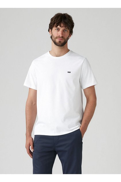 SS ORIGINAL HM COOLMA ΑΝΔΡΙΚΟ ΛΕΥΚΟ T-SHIRT ΜΕ ΛΑΜΨΑΜΕΝΟ ΛΑΙΜΟ 008BT-0003