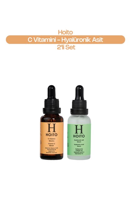 Brightening & Intensive Moisturizing Skincare Routine: Vitamin C Serum (30 ml) + Hyaluronic Acid Serum (30 ml)
